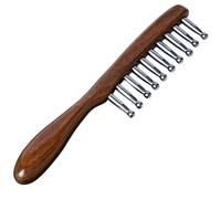 Detangling Comb, Terahertz Rounded Teeth Anti-Static Utility, Reliable Salo | Detangling Comb, Terahertz Rounded Teeth Anti-Static Utility, Ideal for Long, Short, or Daily Family Styling Needs