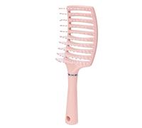Detangling Hair Brush for Men and Women with Vented Paddle Design, Fluorescent Yellow Styling Tool for Thick, Straight Hair, Comfortable Scalp Massage (Roseate)