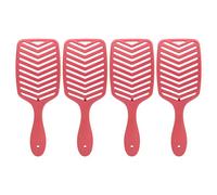 Detangling Hair Brush Multi Set | Curved Vented Design for Wet & Dry Hair | Scalp Massage Brush for Women/Young Users | Hollow Styling Hair Brush with Secure Grip