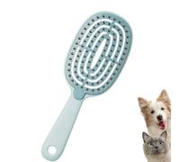 Detangling Pin Brush for Dogs & Cats - Easy-Hold Ergonomic Handle for Shedding & Grooming on Wet or Dry Hair, Reduces Shedding & Massages Skin, Pet Grooming Brush for All Coat Types