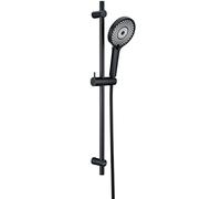 DETBOM Black 70 cm Stainless Steel Shower Set with 3 Jet Hand Shower and Holder