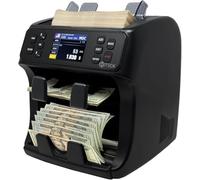 DETECK DETECK DT800 Bank Grade Mixed Denomination Money Counter with Reject Pocket, Multi Currency, Bill Counter 2CIS/UV/IR/MG/MT Counterfeit Detection, Cash Counter Serial Number, Printer Enabled