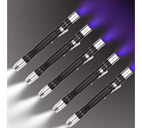 Détecteur Torche Torche Ultra Violet Blanc Violet Pour Test Mini Lampe de poche UV 395nm 2 en 1 Lampe de poche UV LED Blacklight 2 Source de lumière