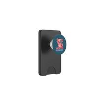 Detective Axolotl Kawaii Pink Spy Secret Agent Costume Girls PopSockets PopWallet for MagSafe