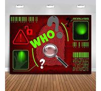 Detective Backdrop Police Mystery Investigation Analysis Photography Background 7x5ft Top Secret Birthday Party Baby Shower Supplies Decoration Photo Booth Studio Props Cake Table Banner BJYYME652