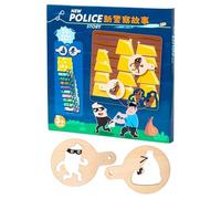 Detective Board Game, Catch Thieves Games, Portable Fun Family Friendly Quick Setup Engaging Gameplay Colorful Cards Puzzle Solving Easy Rules, Tabletop Toys for Girls, Boys, Toddler, Children, Kids