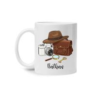 Detective Coffee Mug Ceramic Drinking Cup Durable Tea Cup Novelty Gift Foe Valentine's Day Mom Office 330Ml