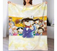 Detective Conan 3D Printed Blanket Bed Sofa Couch Super Soft Anime Sherpa Throw Fleece Blanket Lightweight Cozy Blanket for Travel Dorm Bedroom Ideal Home Decor Gift 50x60inch(127x152cm)
