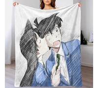 Detective Conan Flannel Fleece Blanket Throw Super Soft Lightweight Plush Blanket,Sofa Couch Bed 3D Printed Design Anime Cozy Home Blanket for Travel Gift Use 60x80inch(150x200cm)