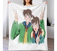 Detective Conan Lightweight 3D Print Flannel Blanket Soft Anime Throw Blanket,Couch Sofa Bed Cozy Warm Fleece Gift Blankets for Adults Teens Kids Bedroom 50x60inch(127x152cm)