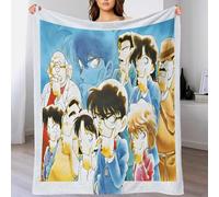 Detective Conan Super Soft Blanket,Couch&Bed Lightweight Anime Fleece Throw 3D Design Fluffy Cozy Blanket Bedroom Living Room Decor Gift for Men & Women 70x80inch(180x200cm)