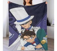 Detective Conan Super Soft Flannel Fleece Blanket 3D Printed Anime Throw Blanket,Bed Sofa Couch Lightweight Cozy Throws for Adults Kids Gifts,Home Bedroom Decor 60x80inch(150x200cm)