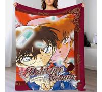 Detective Conan Throw Blanket Anime 3D Printed Fleece Throw Blankets Plush Lightweight for Boys Girls Toddler Couch Bed Sofa Nursery Soft Fuzzy Gifts Machine Washable 60x80inch(150x200cm)