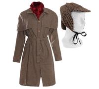 Detective Costume I Love Fancy Dress Brown Medium