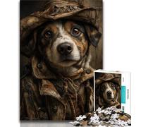 Detective Dog Adult Jigsaw Puzzles 1000 Pieces,Family Game Stress Reliever Difficult Challenge Artists Collection,Fine Art (50x75cm)