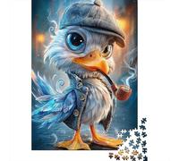 Detective Duck 1000 Piece Jigsaw Puzzle Paper for Adults Night Scene Focus 52x38cm/1000pcs