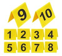 Detective Evidence Marker Number Cards - Bold Evidence Marker Number Cards | Durable Crime Scene Investigation Markers | Numbered Tents For Forensic Photography, Training, And Law Enforcement Use