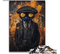 Detective Frog 1000 Piece Jigsaw Puzzles for Teenagers, Educational Games Home Decoration Suitable for Desktop Decoration (50x75cm)