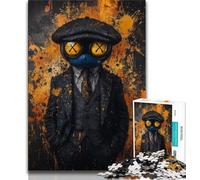 Detective Frog Jigsaw Puzzles for Teenagers 1000 Piece,Educational Games Wall Decoration Unique Birthday And Xmas Gifts 38x26cm