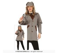 Detective Lady Inspector Adults Fancy Dress Costume Sherlock Murder Mystery Outf