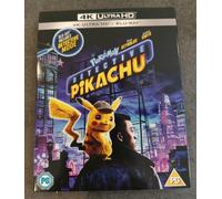 DETECTIVE PIKACHU 4K + BLU RAY BRAND NEW SEALED + SLIPCOVER UK RELEASE
