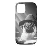 Detective Pug Noir Dog Stacks Of Paper Bureaucracy Case for iPhone 12/12 Pro