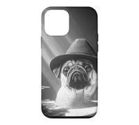 Detective Pug Noir Dog Stacks Of Paper Bureaucracy Case for iPhone 12 mini