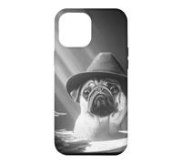 Detective Pug Noir Dog Stacks Of Paper Bureaucracy Case for iPhone 12 Pro Max