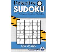 Detective Sudoku Puzzle Book: Sudoku Puzzles for the Thinking Mind | Solve these Sudoku Cases | 6x9 inches, 110 pages | 50+ Pages | Solutions Incuded (PuzzleWizard Sudoku)