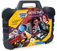 Clementoni- Science & Play Detective Suitcase: Crack the Case with Fingerprint Dusting, Plaster Casting & Code Breaking (8+ Years)