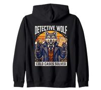 Detective Wolf Cold Cases Solved Zip Hoodie