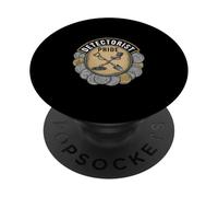 Detectorist Pride Metal Detecting Coin Hunter PopSockets Adhesive PopGrip