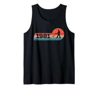 Detectorist Vintage 1981 Birthday Detectoring Metaldetector Tank Top