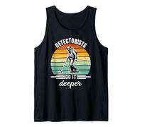 Detectorists Do It Deeper Metal Detecting Treasure Hunting Tank Top