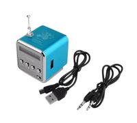 detee Wireless Speaker TD-V26 Digital Portable Mini FM Radio Receiver LED Loudspeaker MP3 Player Supports SD/TF Card A