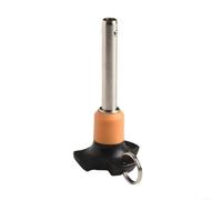 Detent Pin with Quick Release Functionality, Stainless Steel and Thermoplastic Design for Secure Locking (8mm-VCN120-6-40)