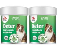 Deter Coprophagia Prevention Supplement - Stool Eating Deterrent, Stop Dogs Eating Poop - 100 tablets - with vitamins and minerals (Pack of 2)