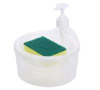 Detergent Dispenser for Kitchen, Dishwasher Dispenser, Detergent Dispenser for Kitchen, Liquid Soap Dispenser with Large Capacity and Sponge for Kitchen, Space Saving Hand Soap Dispenser