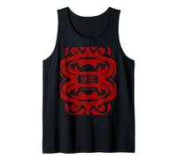 Determination Written in Japanese Kanji Symbols. Calligraphy Tank Top
