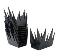 Deterrent Fence Wall Spikes with Screws Security Fence Spikes Metal Outdoor Anti Climb Spike Repellent Thief Cat Bird Deterrent Spikes for Railing Roof Home Security