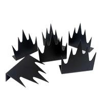 Deterrent Fence Wall Spikes with Screws Security Fence Spikes Outdoor Anti Climb Spikes for Keep Defenders Repellent Thief Away Home Security Improvement (Black) (12)
