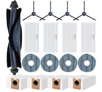Detetap C20 Omni Replacement Parts Kits for Eufy C20 Omni Robot Vacuum Cleaner 1 Roller Brush | 4 Side Brushes | 4 Filters | 4 Mops | 4 Dust Bags-17Pack