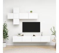 detlef wall hung wooden entertainment unit in white
