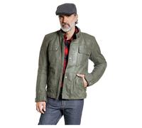 Detlev Louis DL-JM-11 Waxcotton Motorcycle Jacket men Olive, 48