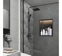 DETMOL Stainless steel shower shelf, seamless design for all rooms