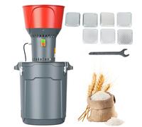 DETODDA 60L Grain Grinder Mill, Corn Grinder Electric Mill, Dry Cereals Grinder Machine, Flour Mill Grinder, Farm Home Wheat Grinder for Bean Spice Rice Cereals Feed Flour, 7 Sizes Sieves