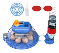 DETODDA Incubators for Hatching Eggs, Eggs Incubator with Automatic Egg Turning and Auto Water Adding with Egg Candle, Incubator for Chicken Eggs with 2 Egg Trays