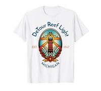 Detour Reef Light Lighthouse Michigan Value Graphic T-Shirt