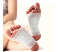 Detox Foot Pads 10 PCS - Natural Bamboo Charcoal Foot Detox Patches for Overnight Deep Cleansing, Relaxation, Stress Relief, Fresh Feet & Bedtime Foot Care, Gentle Self-Care Foot Pads