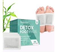 Detox Foot Patches - 30 Detox Foot Pads - 100% Natural Ingredients - Easy Overnight Use - with Vitamin C - for Men & Women - Made in The UK